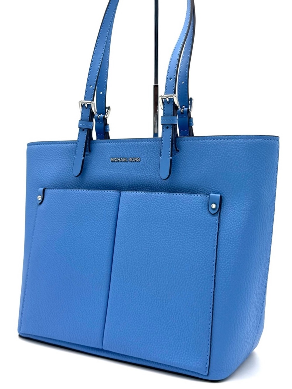 Michael Kors Jet Set Medium Pocket Tote Bag South Pacific Blue